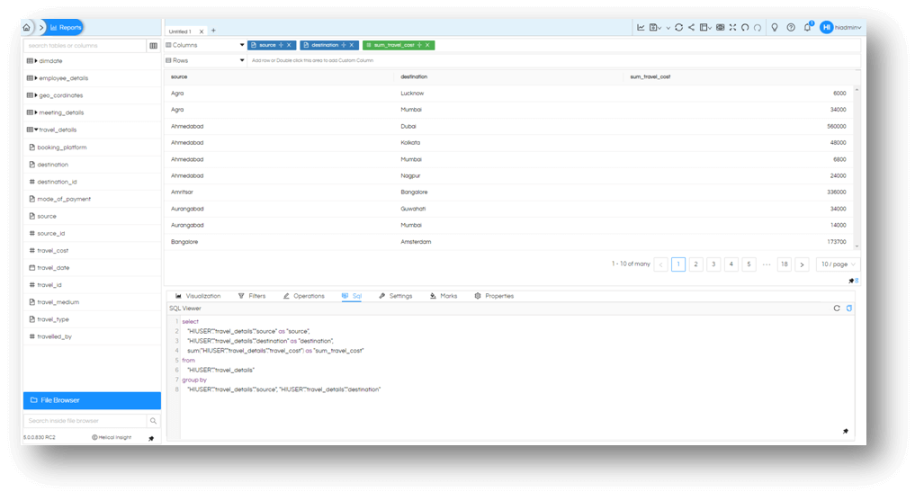 Sorting in Reports with Helical Insight 5.0