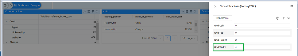 Usage of Alignment and Grid Setting