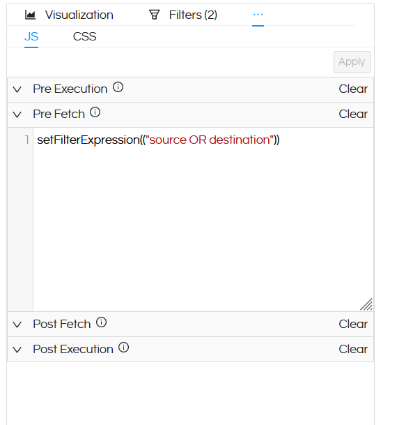 Usage of Filter Expression 