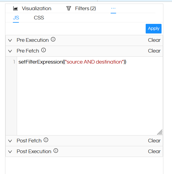 Usage of Filter Expression 