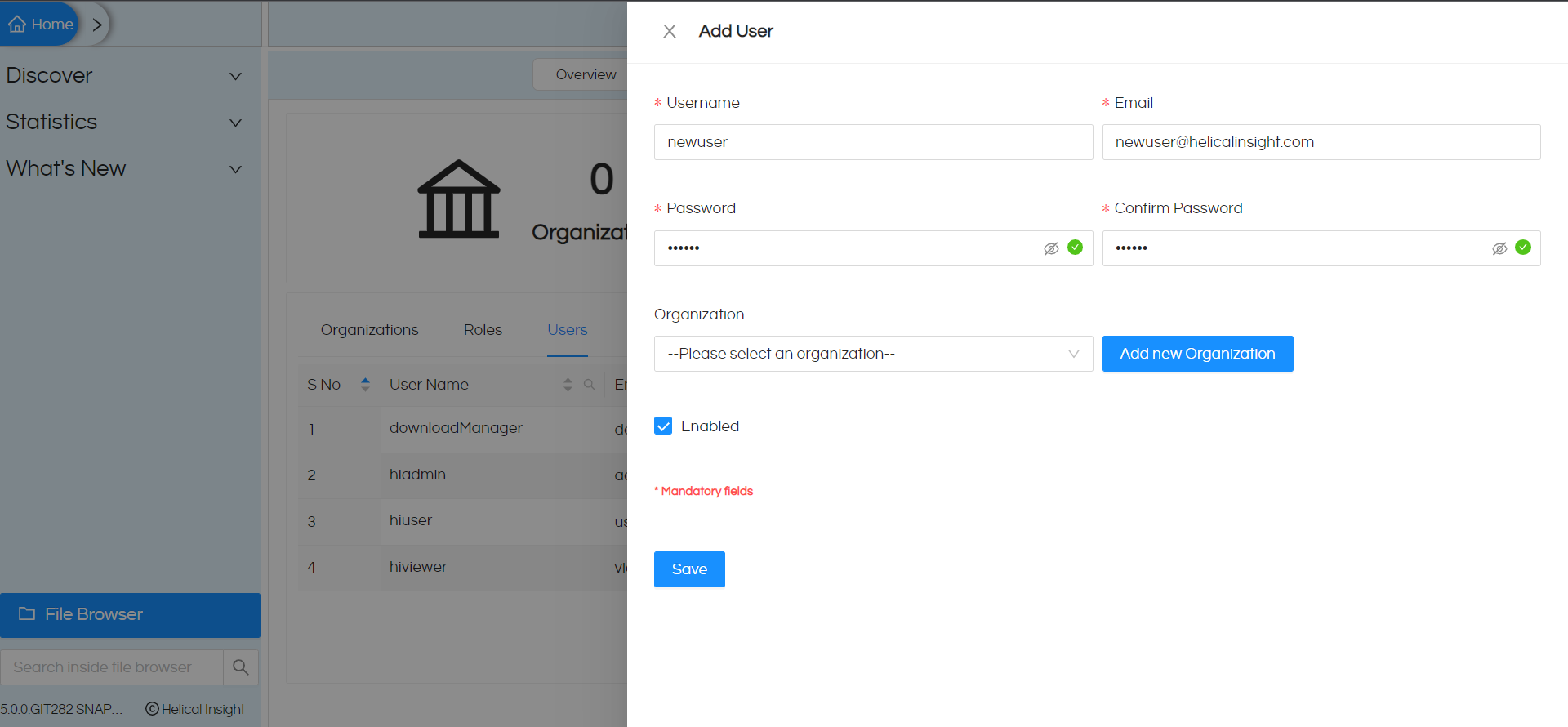 User and Role Management