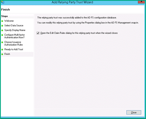 ADFS Configuration With Helical Insight