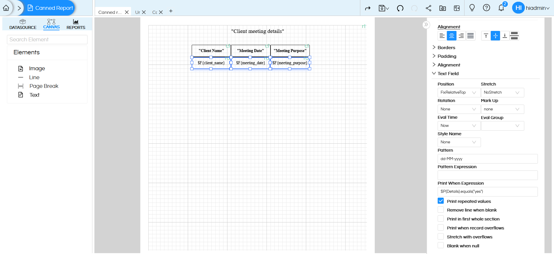 Conditional Section Display