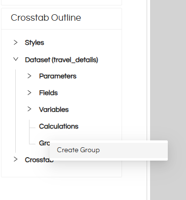 Usage of Crosstab Component in canned Reporting
