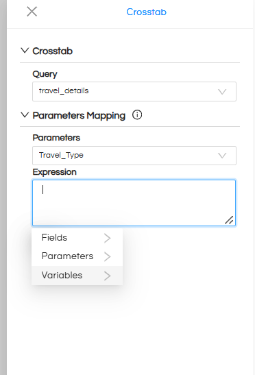 Usage of Crosstab Component in canned Reporting