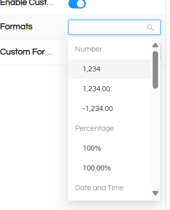 Custom Formatting in Properties