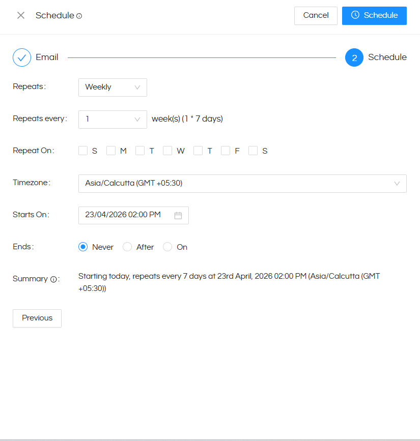 Email Scheduling Reports/Dashboards