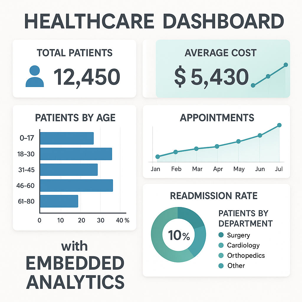Sample Healthcare Dashboards with Embedded Analytics