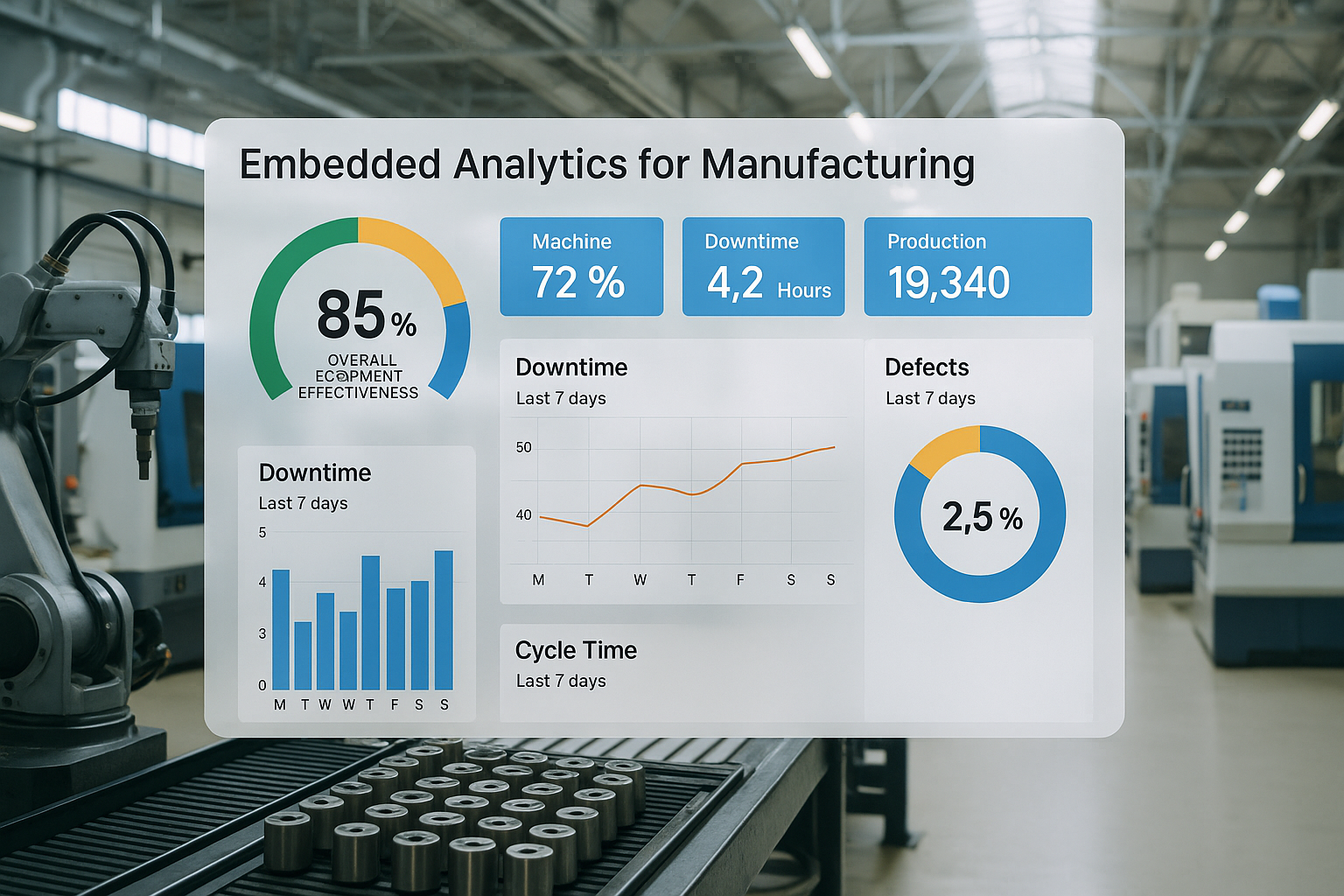 Embedded Analytics for Manufacturing | Embedded Manufacturing Analytics Software