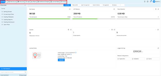 Getting Started with Helical Insight