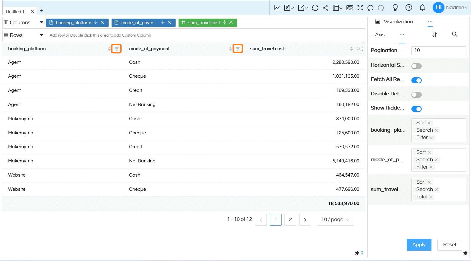 Walkthrough of Open Source BI Helical Insight version 5.2.3
