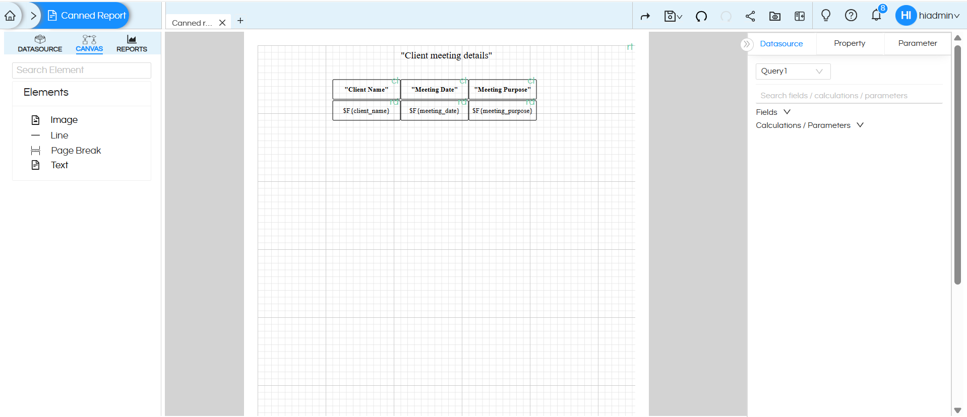 Implementing Data Security In Canned Reports Based On Logged In Organization Name