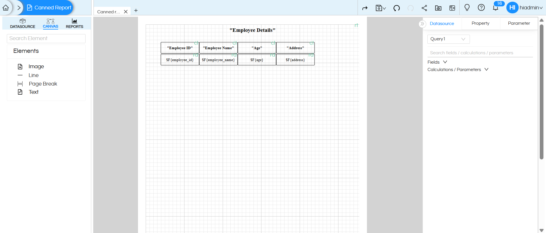 Implementing Data Security In Canned Reports Based On Logged In User Name