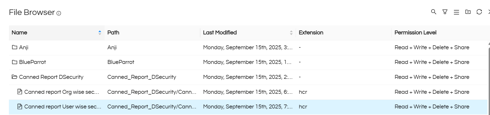 Implementing Data Security In Canned Reports Based On Logged In User Name