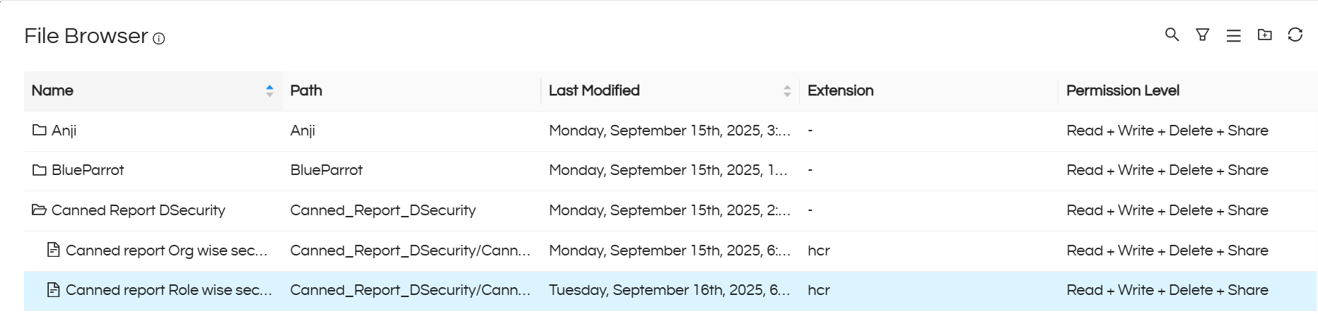 Implementing Data Security In Canned Reports Based On Logged In User’s Role