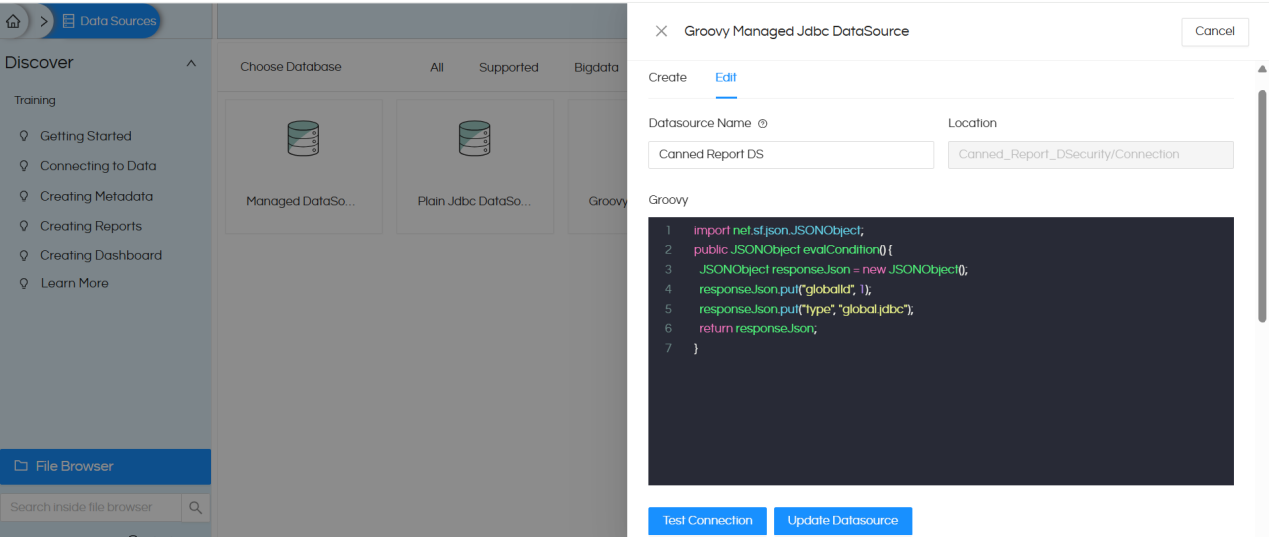 Implementing Data Security in Canned Reports Based on Logged In User's Profile Attributes
