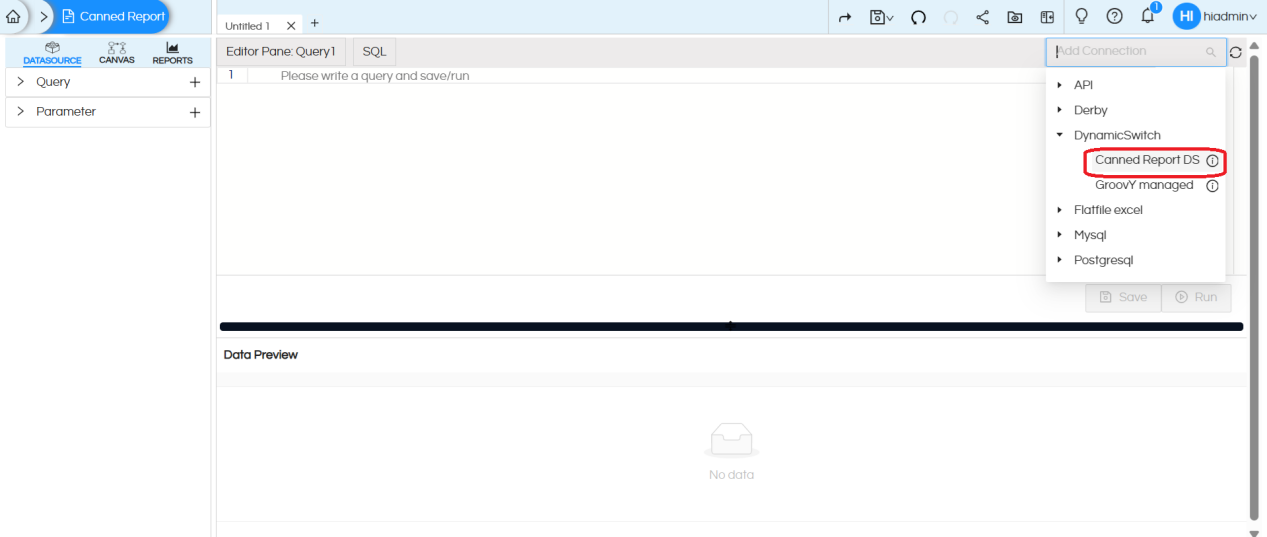 Implementing Data Security in Canned Reports Based on Logged In User's Profile Attributes