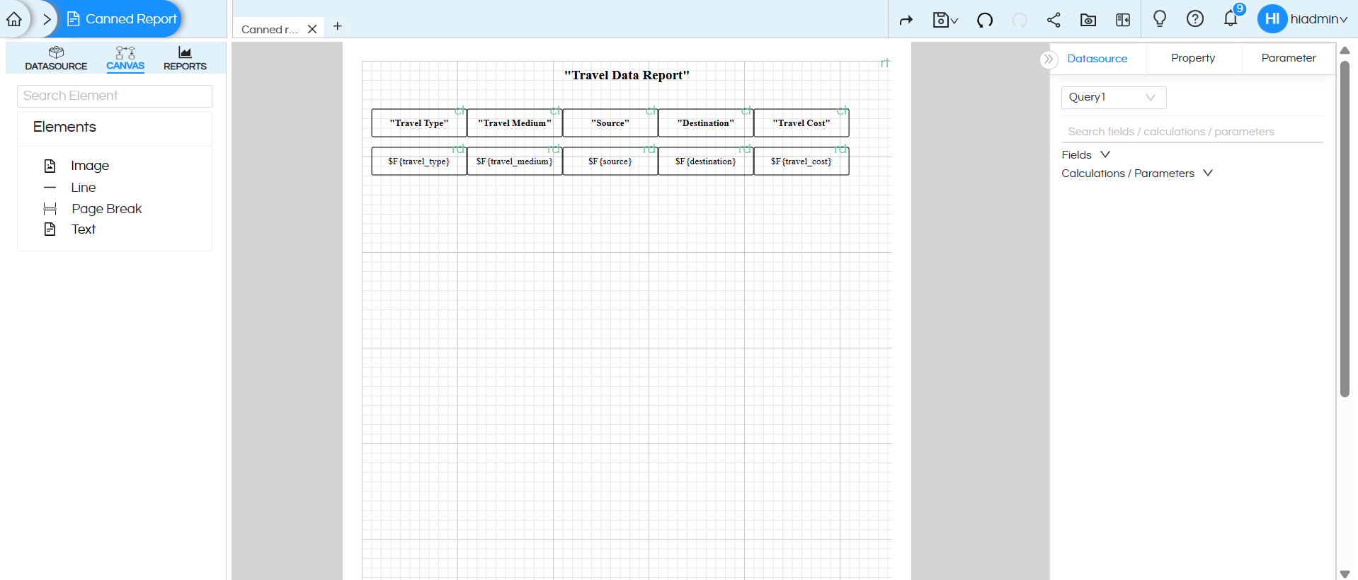Implementing Data Security in Canned Reports Based on Logged In User's Profile Attributes
