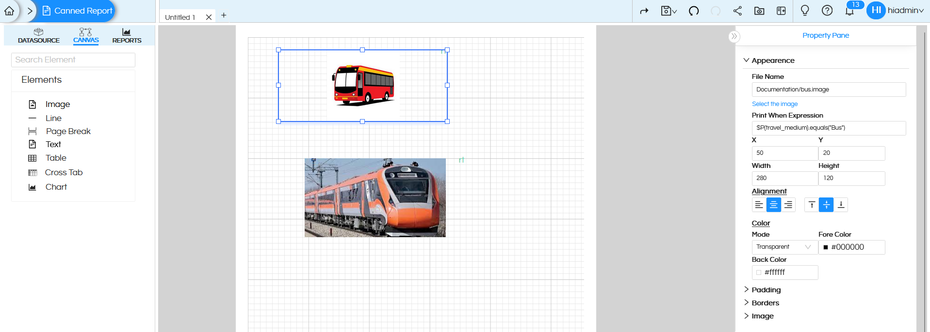 Print When Expression Usage on Image