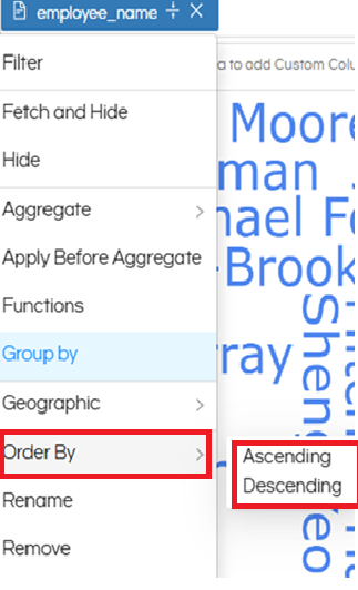 Sorting in Reports with Helical Insight 5.0