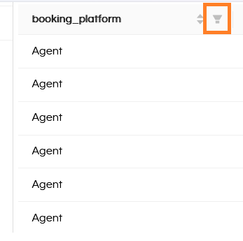 Table: UI-driven searching Sorting Filtering and Column Total