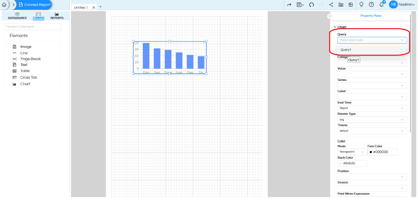 Usage of Crosstab Component in canned Reporting