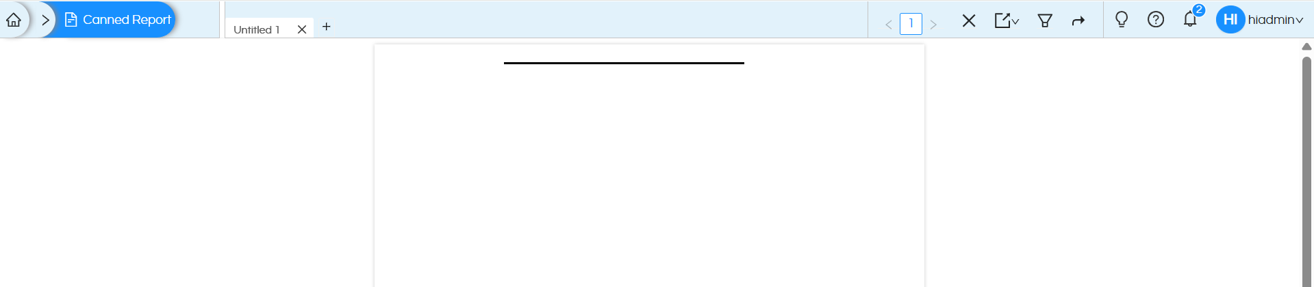Usage of Line Component in Canned Reporting