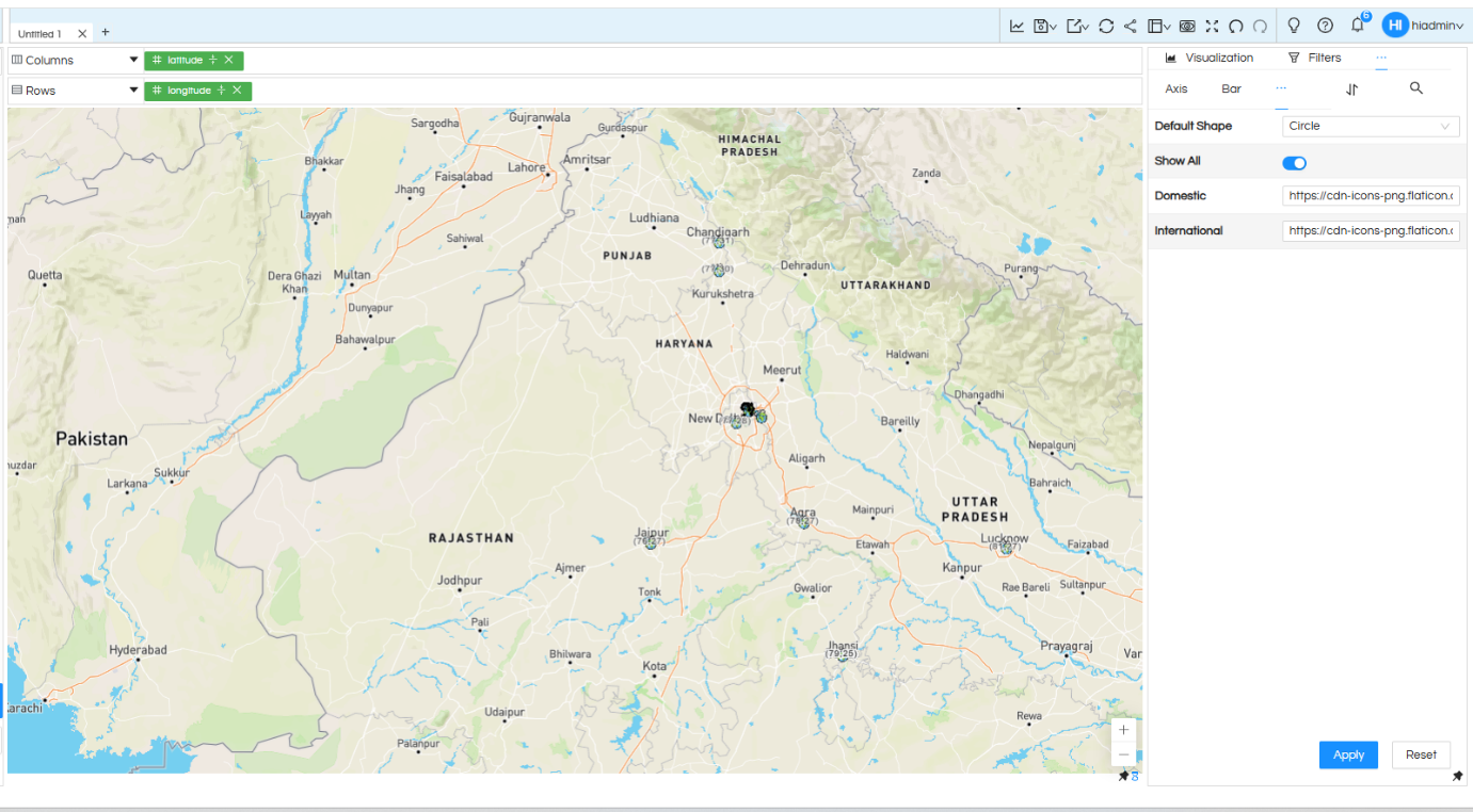 Usage of Shapes in Maps