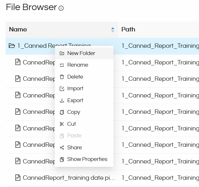 Using Image component in Canned Reporting