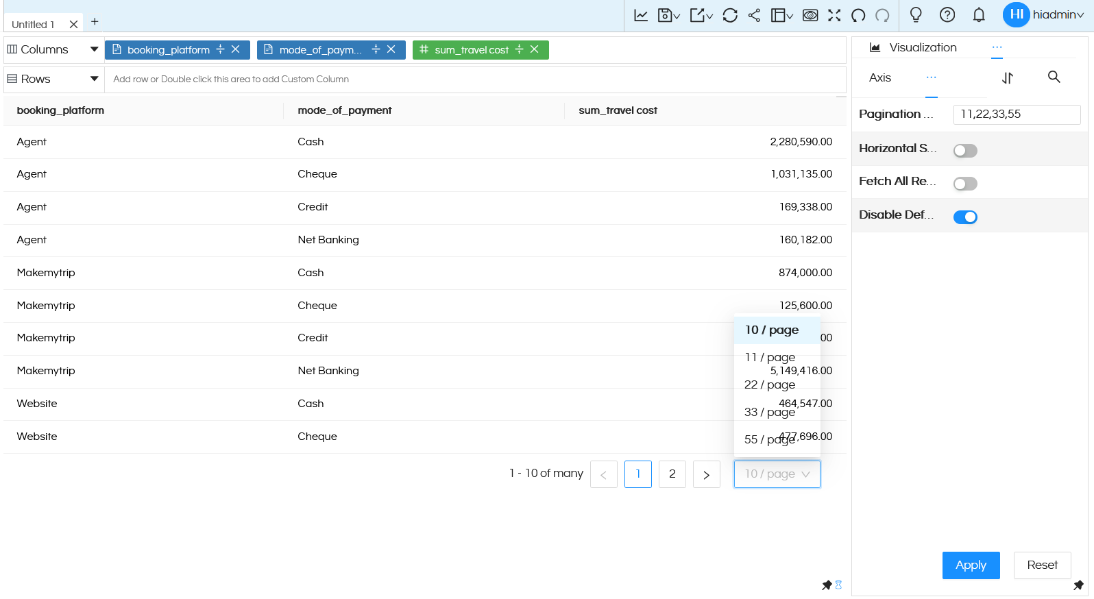 Walkthrough of Open Source BI Helical Insight version 5.2.3