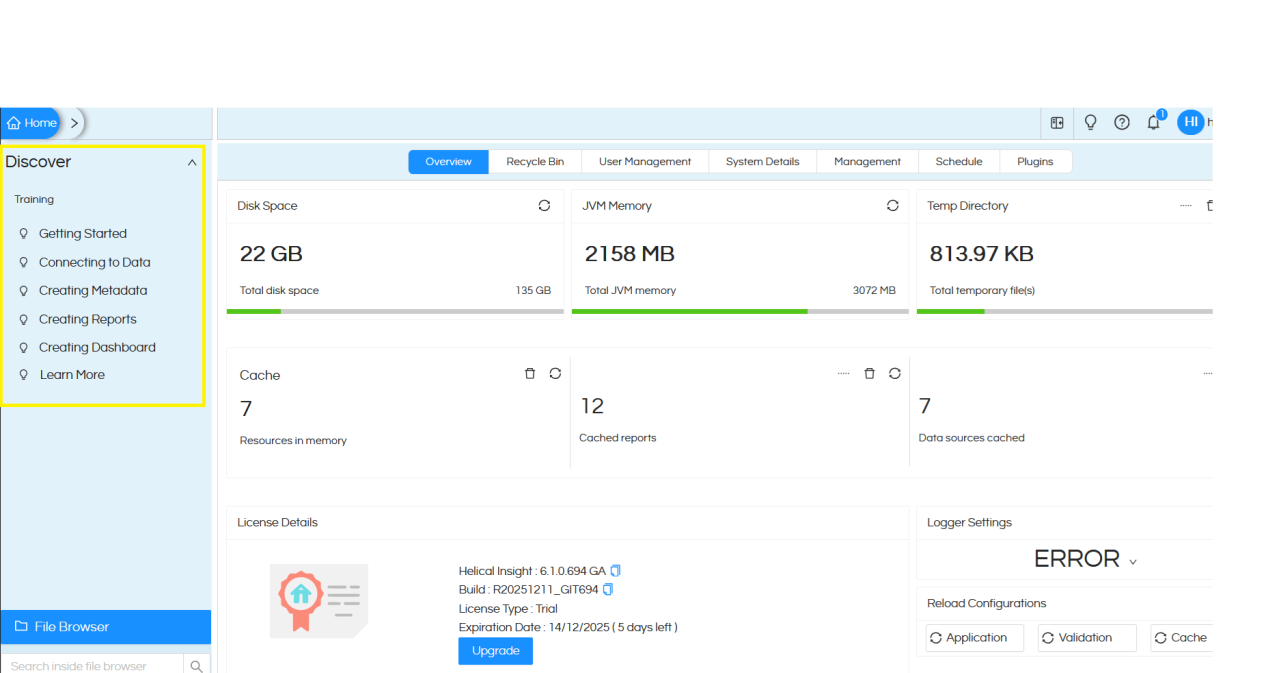 White labeling : Helical Insight v 5.0+